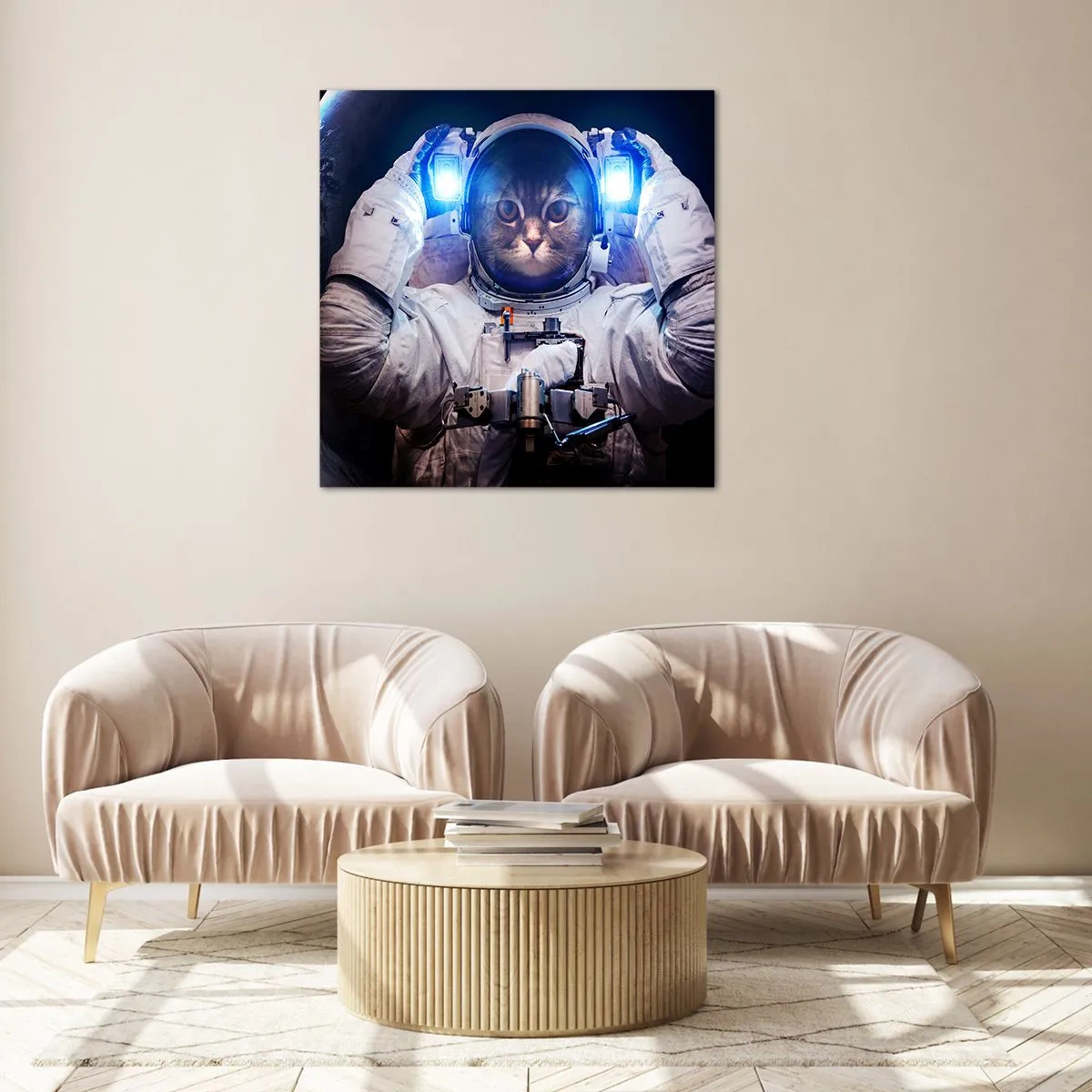 Impression sur verre - Image sur verre - Houston, vous avez un problème - 50x50 cm