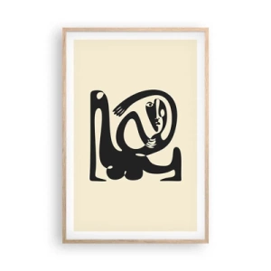 Affiche dans un chêne clair - Poster - Presque du Picasso - 61x91 cm
