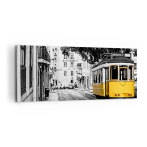 Impression sur toile - Image sur toile - Et du fado en arrière-plan - 100x40 cm