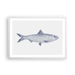 Affiche dans un cadre blanc - Poster - Salutations des mers du nord - 70x50 cm