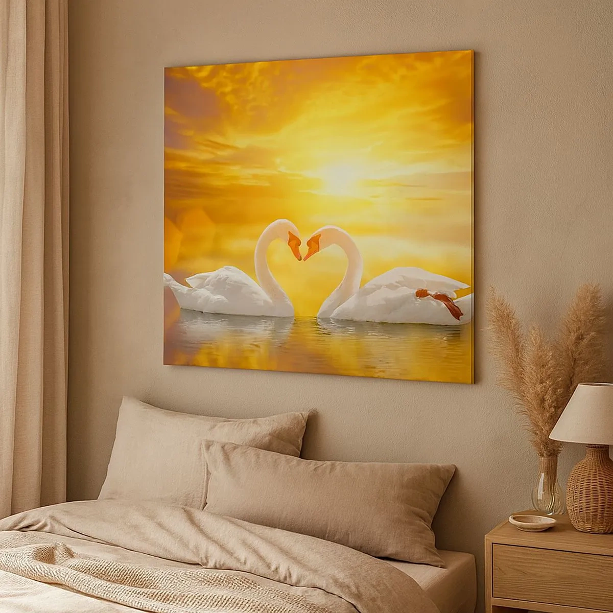Impression sur toile - Image sur toile - Le coeur est le plus beau mot du monde… - 30x30 cm