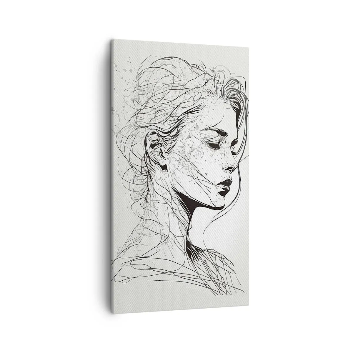 Impression sur toile - Image sur toile - Portrait en pensée - 45x80 cm