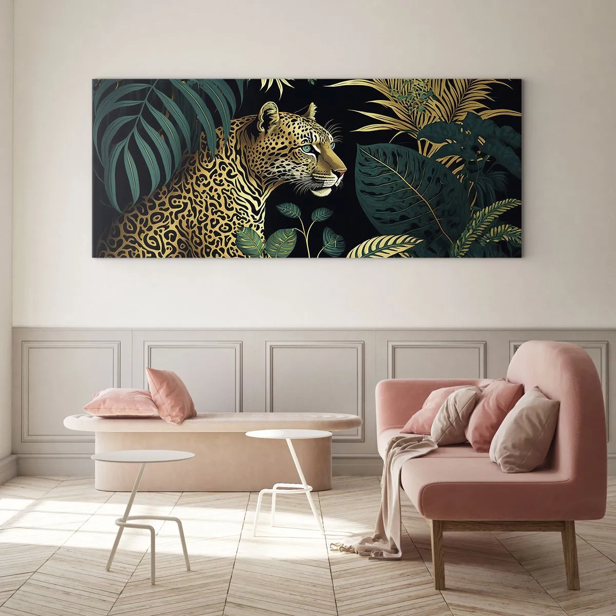 Impression sur verre - Image sur verre - Un hôte dans la jungle - 90x30 cm
