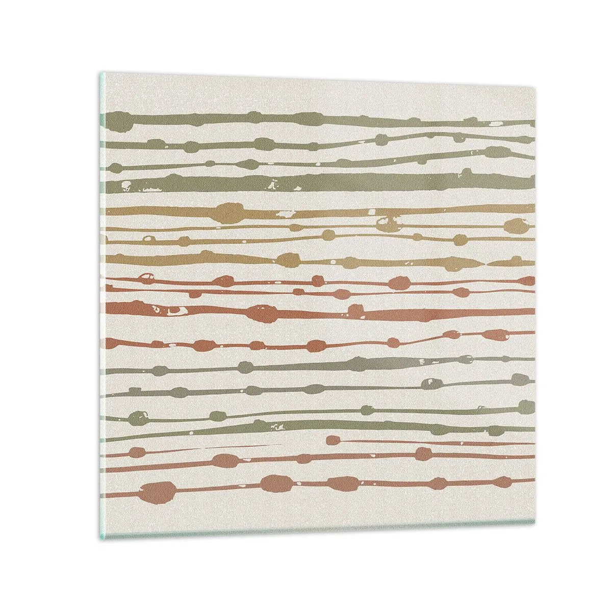 Impression sur verre - Image sur verre - Notation musicale des couleurs - 60x60 cm