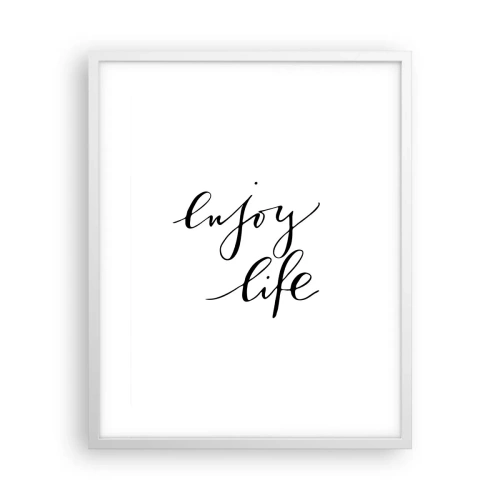 Affiche dans un cadre blanc - Poster - Rien à ajouter.... - 40x50 cm