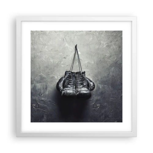 Affiche dans un cadre blanc - Poster - Un temps pour se battre et un temps pour la paix - 40x40 cm