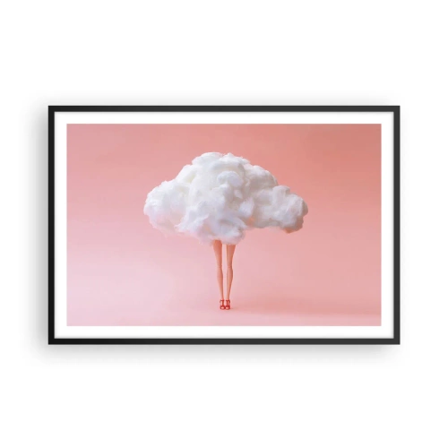 Affiche dans un cadre noir - Poster - Douce promesse - 91x61 cm