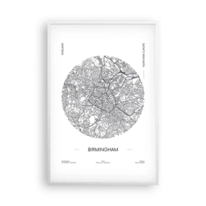 Affiche dans un cadre blanc - Poster - Anatomie de Birmingham - 61x91 cm