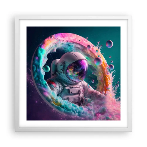 Affiche dans un cadre blanc - Poster - porte des étoiles - 50x50 cm