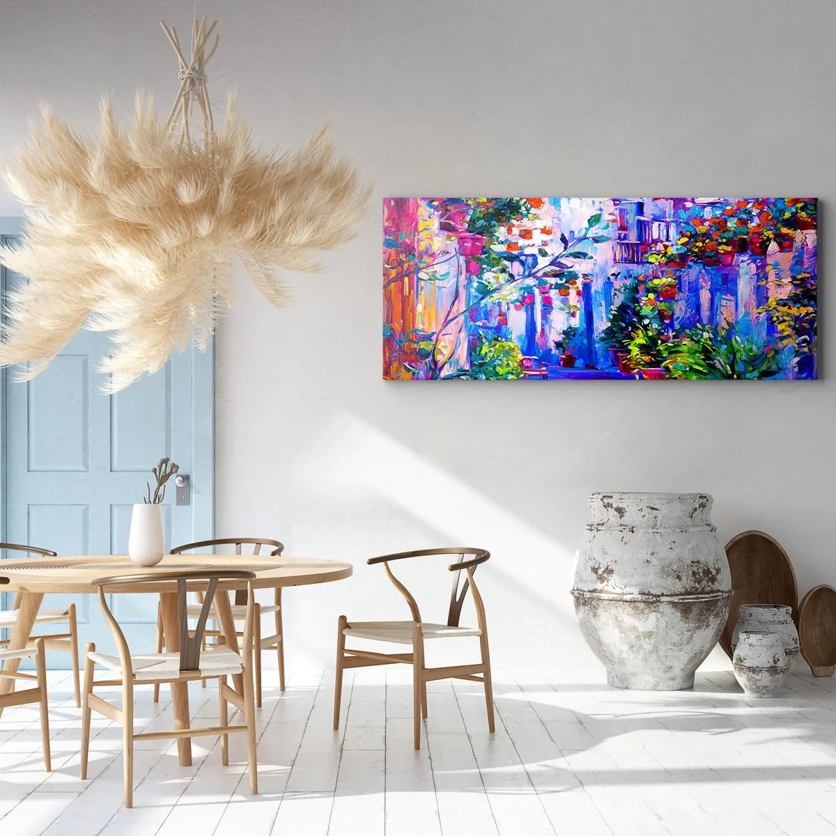 Impression sur toile - Image sur toile - Impression - une rue italienne - 100x40 cm