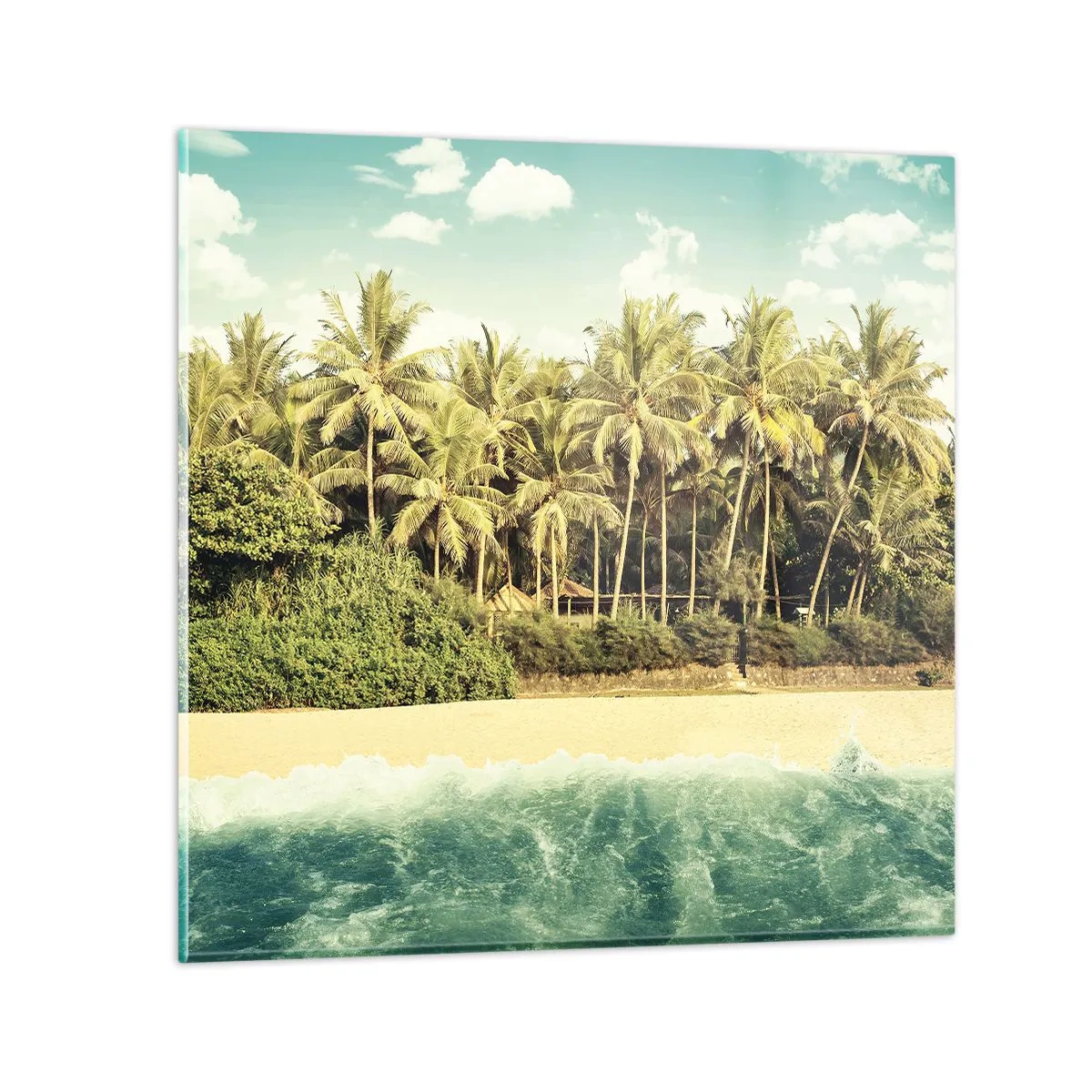 Impression sur verre - Image sur verre - Peut-être ici? - 70x70 cm