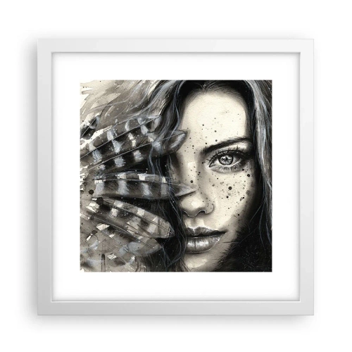 Affiche dans un cadre blanc - Poster - Beauté sauvage - 30x30 cm