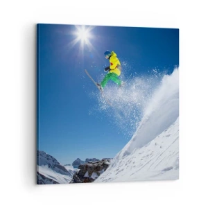 Impression sur toile - Image sur toile - Danse avec les montagnes - 60x60 cm