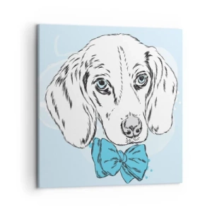 Impression sur toile - Image sur toile - L'élégance du chien - 50x50 cm