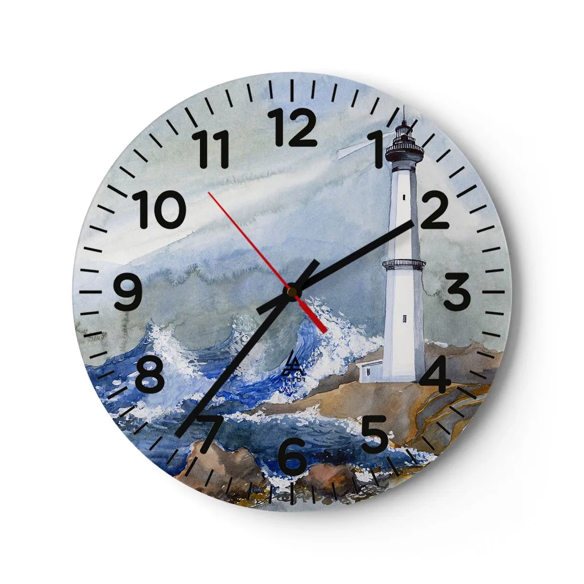 Horloge murale - Pendule murale - Contre l'obscurité et la tempête - 40x40 cm