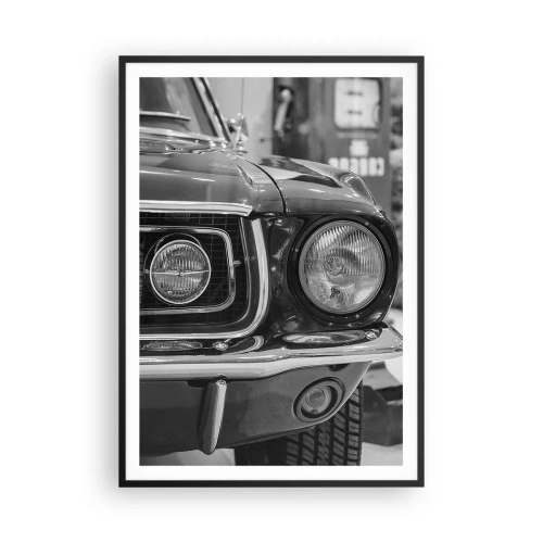 Affiche dans un cadre noir - Poster - Conduire dur - 70x100 cm