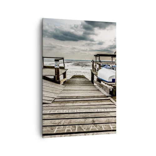 Impression sur toile - Image sur toile - Plage de minuit - 70x100 cm