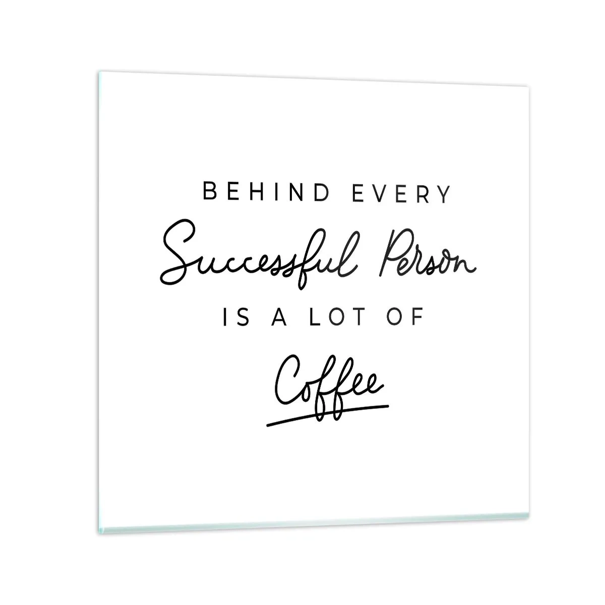Impression sur verre - Image sur verre - Secret du succès - 40x40 cm