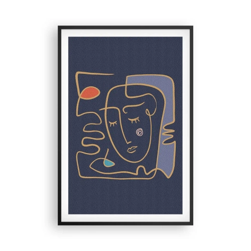 Affiche dans un cadre noir - Poster - En réflexion - 61x91 cm