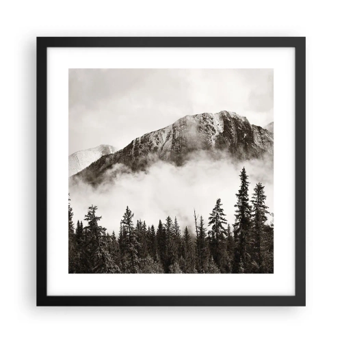 Affiche dans un cadre noir - Poster - Seigneur de granite - 40x40 cm