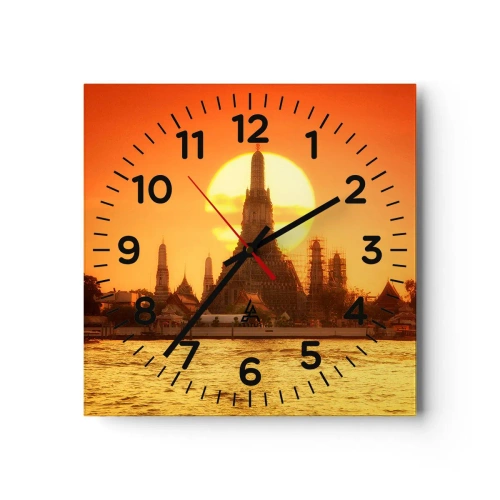 Horloge murale - Pendule murale - Vers le soleil, toujours vers le soleil - 40x40 cm