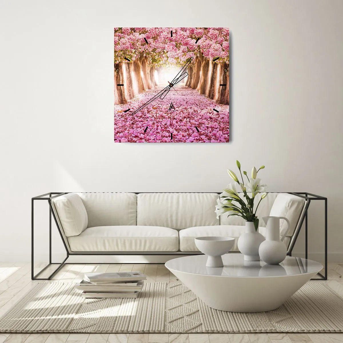 Horloge murale - Pendule murale - La route du paradis - 30x30 cm