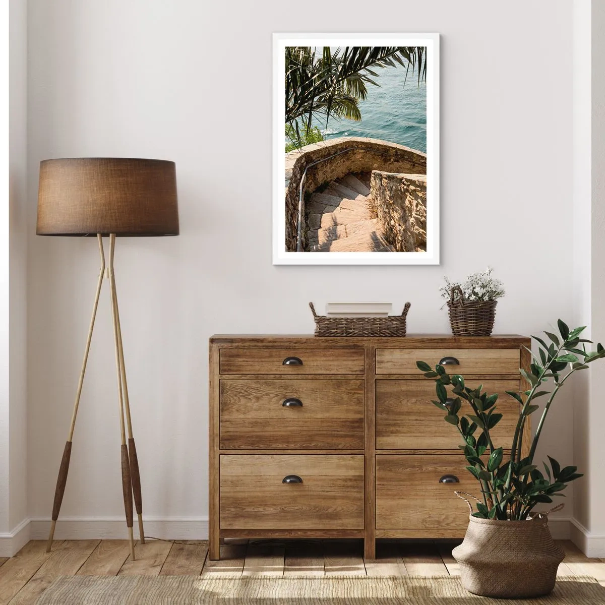 Affiche dans un cadre blanc - Poster - Sous le soleil d'Italie - 30x40 cm