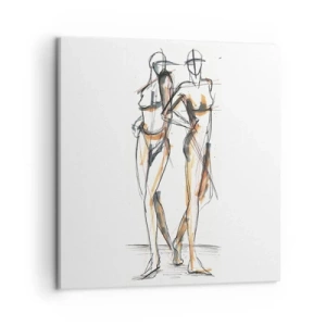 Impression sur toile - Image sur toile - Étude de la grâce - 50x50 cm