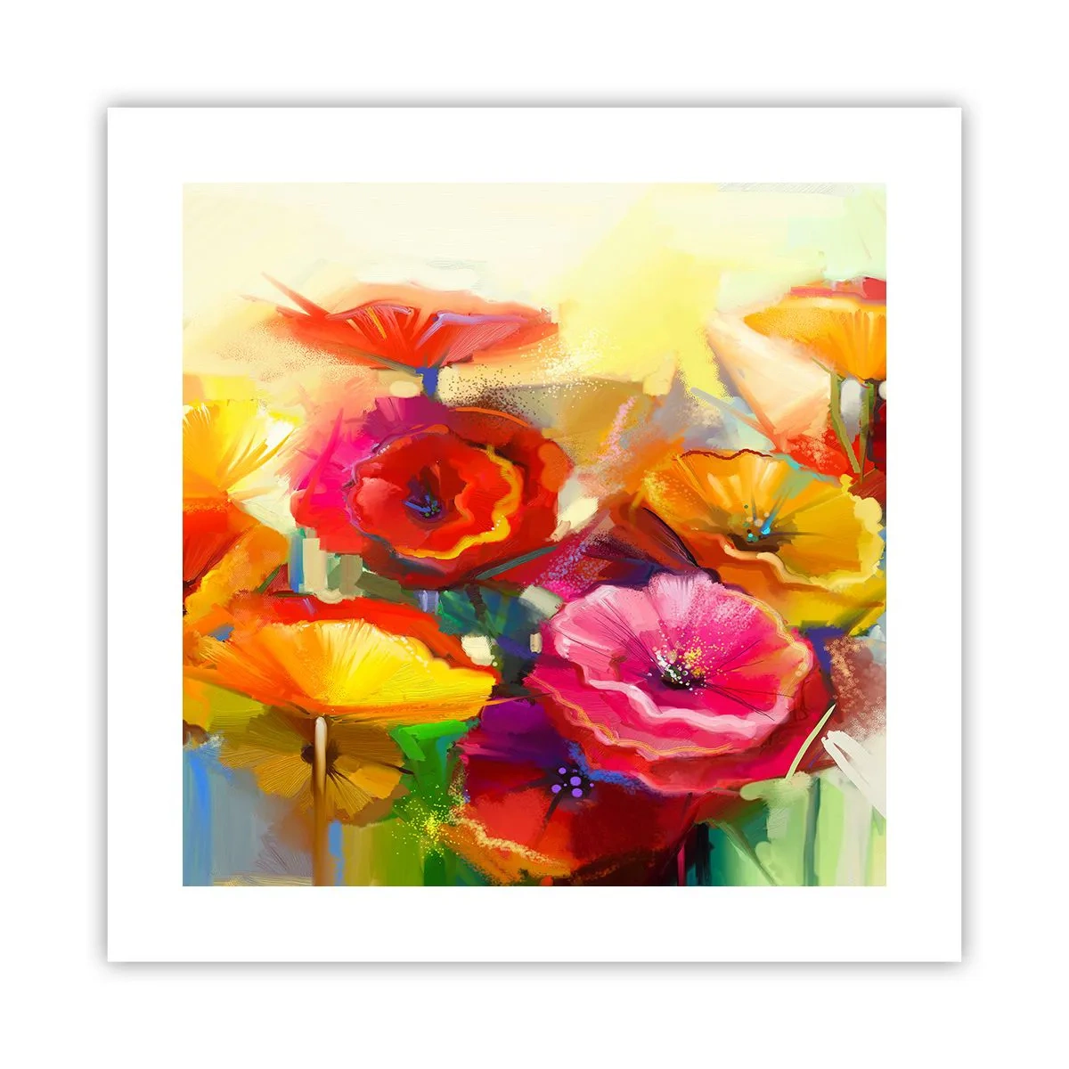 Affiche - Poster - Pas seulement rouge - 40x40 cm