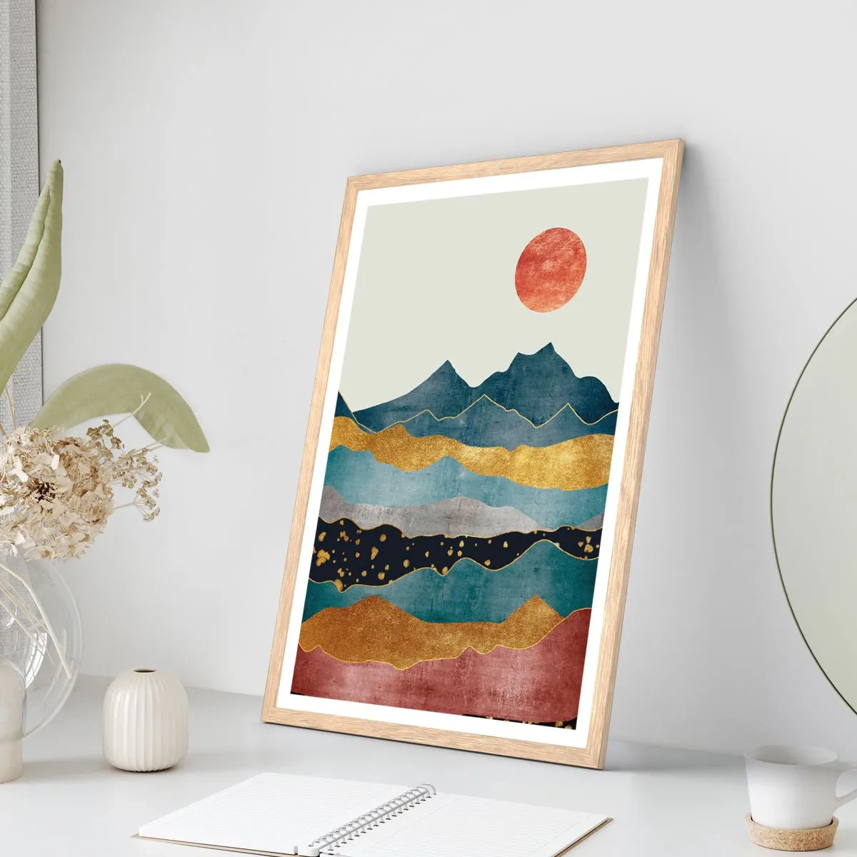 Affiche dans un chêne clair - Poster - Une coupe du monde - 61x91 cm