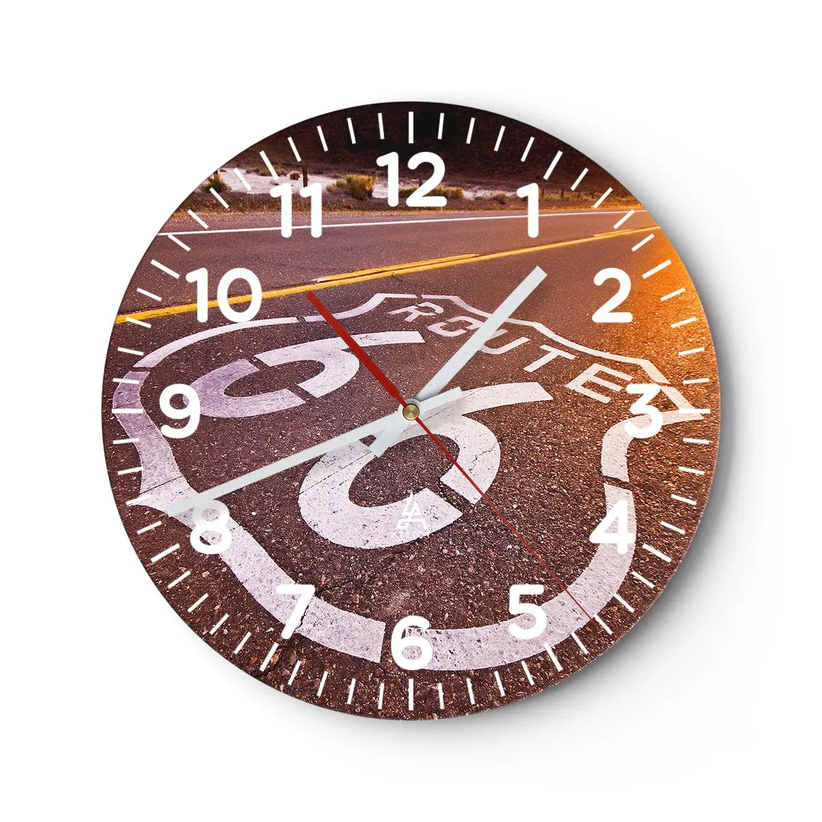 Horloge murale - Pendule murale - Célèbre Route 66 - 30x30 cm