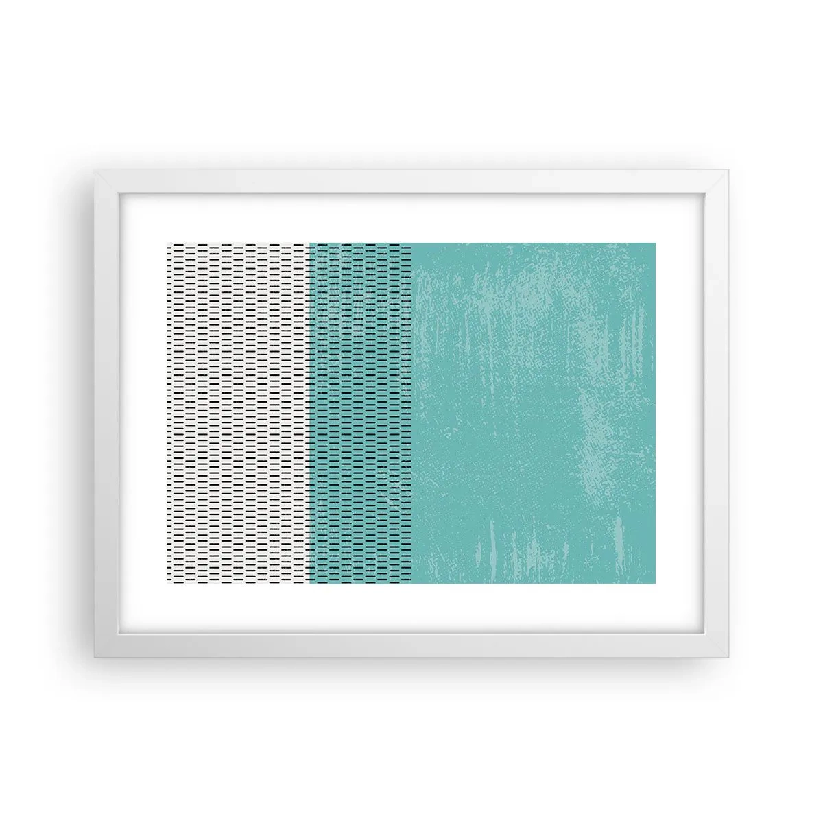 Affiche dans un cadre blanc - Poster - Composition équilibrée - 40x30 cm