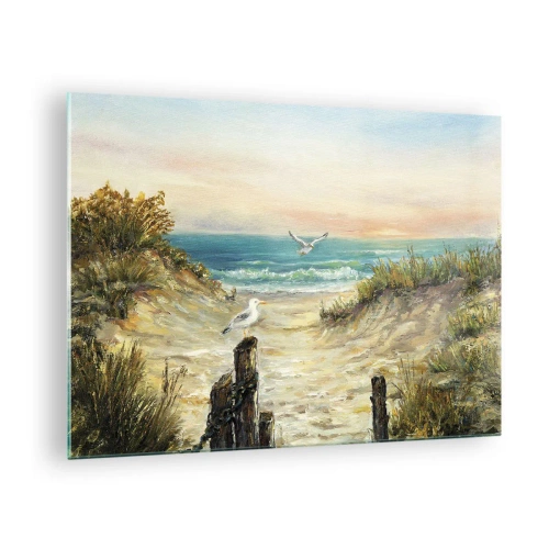 Impression sur verre - Image sur verre - Retraite sans vent - 70x50cm - Retraite au calme - Décoration murale moderne pour le salon et la chambre ARTTOR