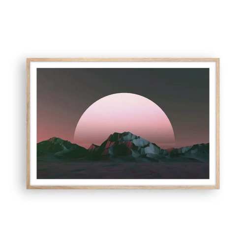 Affiche dans un chêne clair - Poster - Dans une galaxie voisine - 91x61 cm