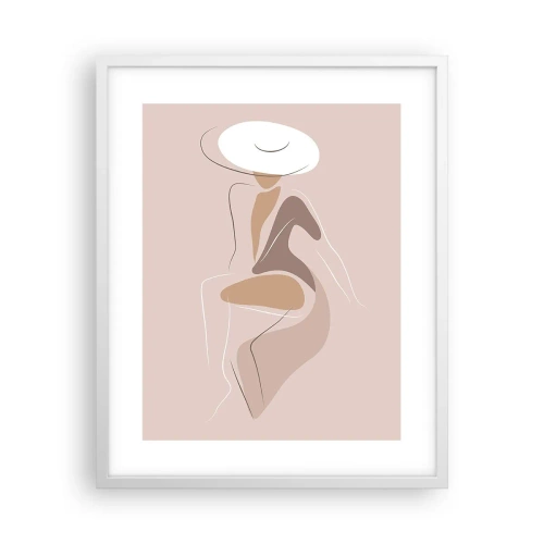 Affiche dans un cadre blanc - Poster - Être une dame - 40x50 cm