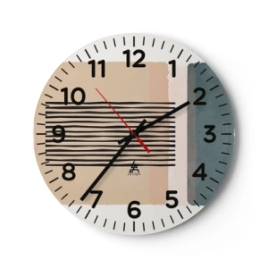 Horloge murale - Pendule murale - Tout est en ordre - 30x30 cm