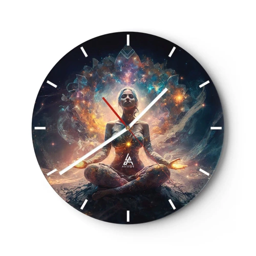 Horloge murale - Pendule murale - Flux de bonne énergie - 40x40 cm
