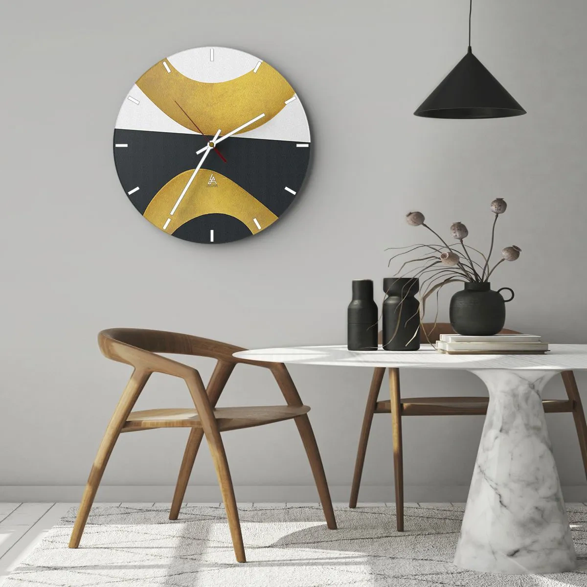 Horloge murale - Pendule murale - Avant tout : l’or - 30x30 cm
