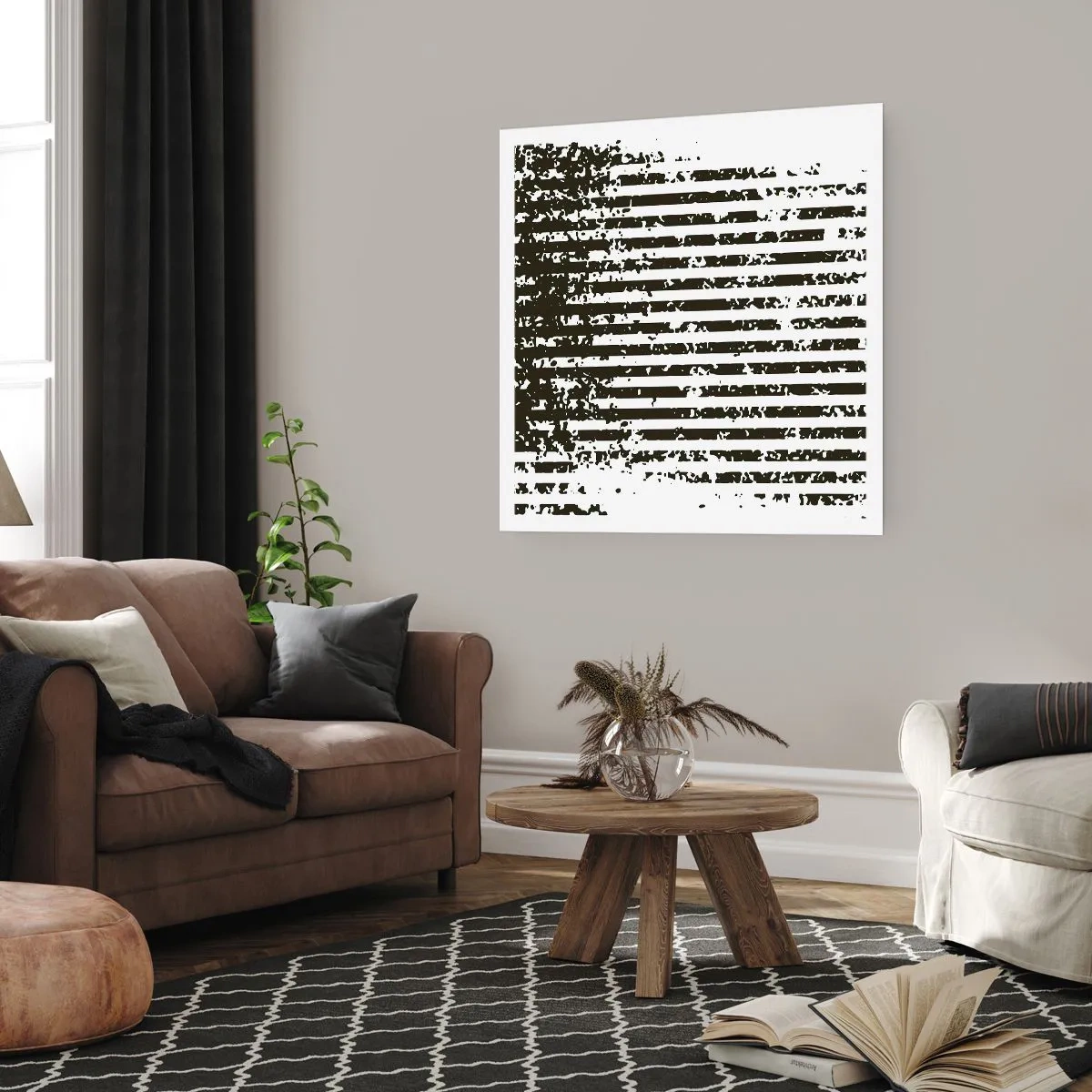 Affiche - Poster - Rythme et bruissement - 50x50 cm