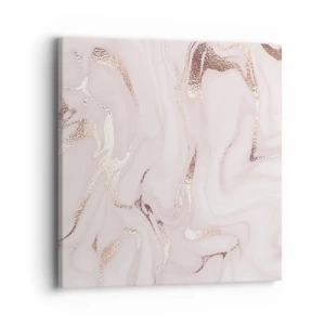 Impression sur toile - Image sur toile - Dans un châle rose - 40x40 cm