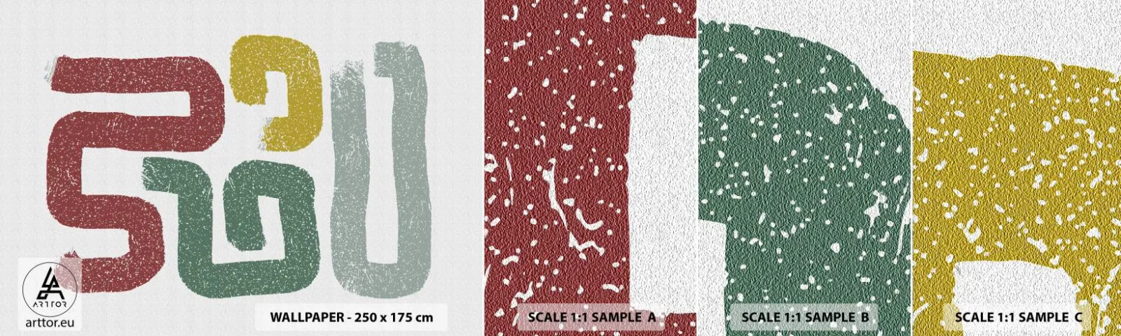 Échantillon de Papier Peint Autocollant Deluxe Sticker - Dans une langue inconnue - Morceau, Minimalisme, Rouler - 100x30 cm