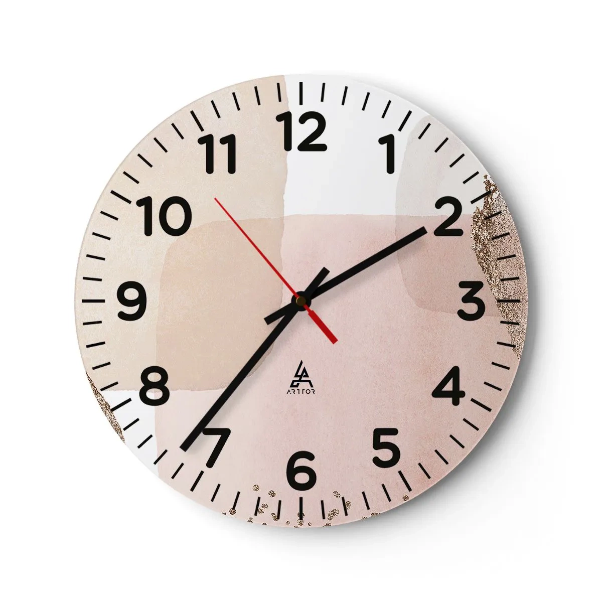 Horloge murale - Pendule murale - Regard à travers la couleur - 40x40 cm