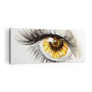 Impression sur toile - Image sur toile - Un look aussi chaud que l'été - 100x40 cm