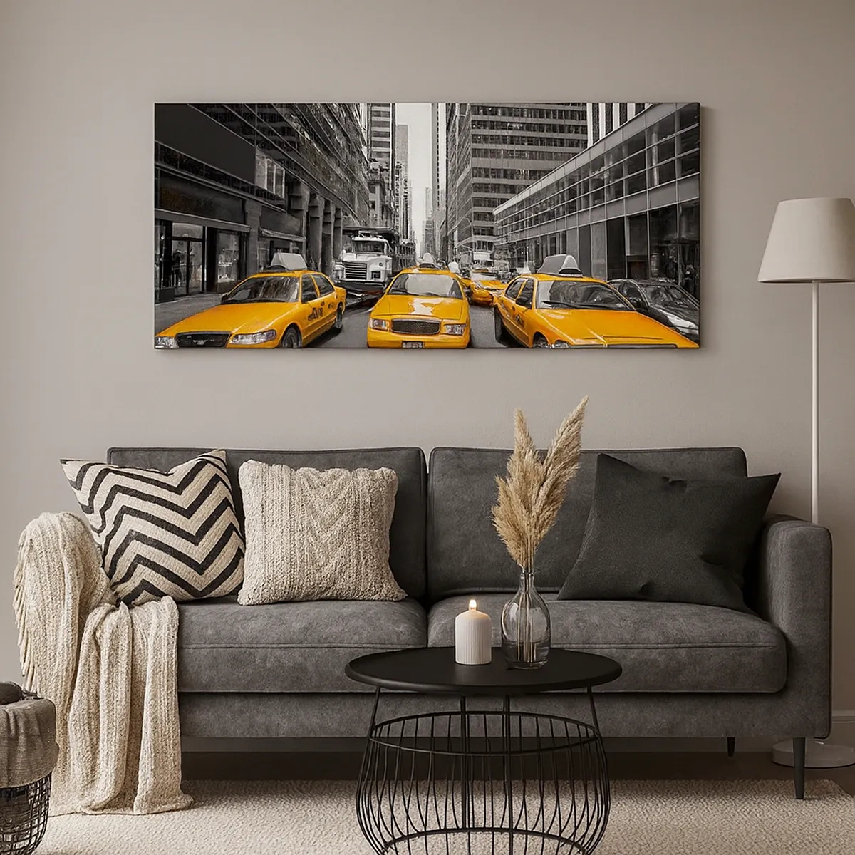 Impression sur toile - Image sur toile - C'est nous qui colorons la ville - 30x30 cm