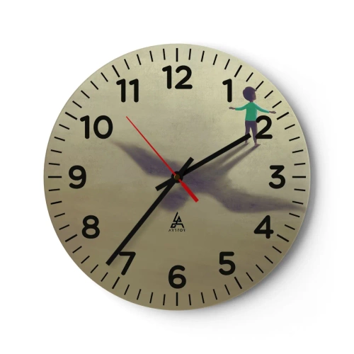 Horloge murale - Pendule murale - Héros du futur - 40x40 cm