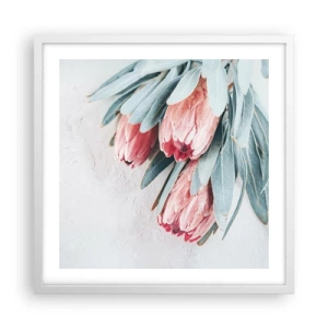 Affiche dans un cadre blanc - Poster - Honte de leur propre beauté - 50x50 cm