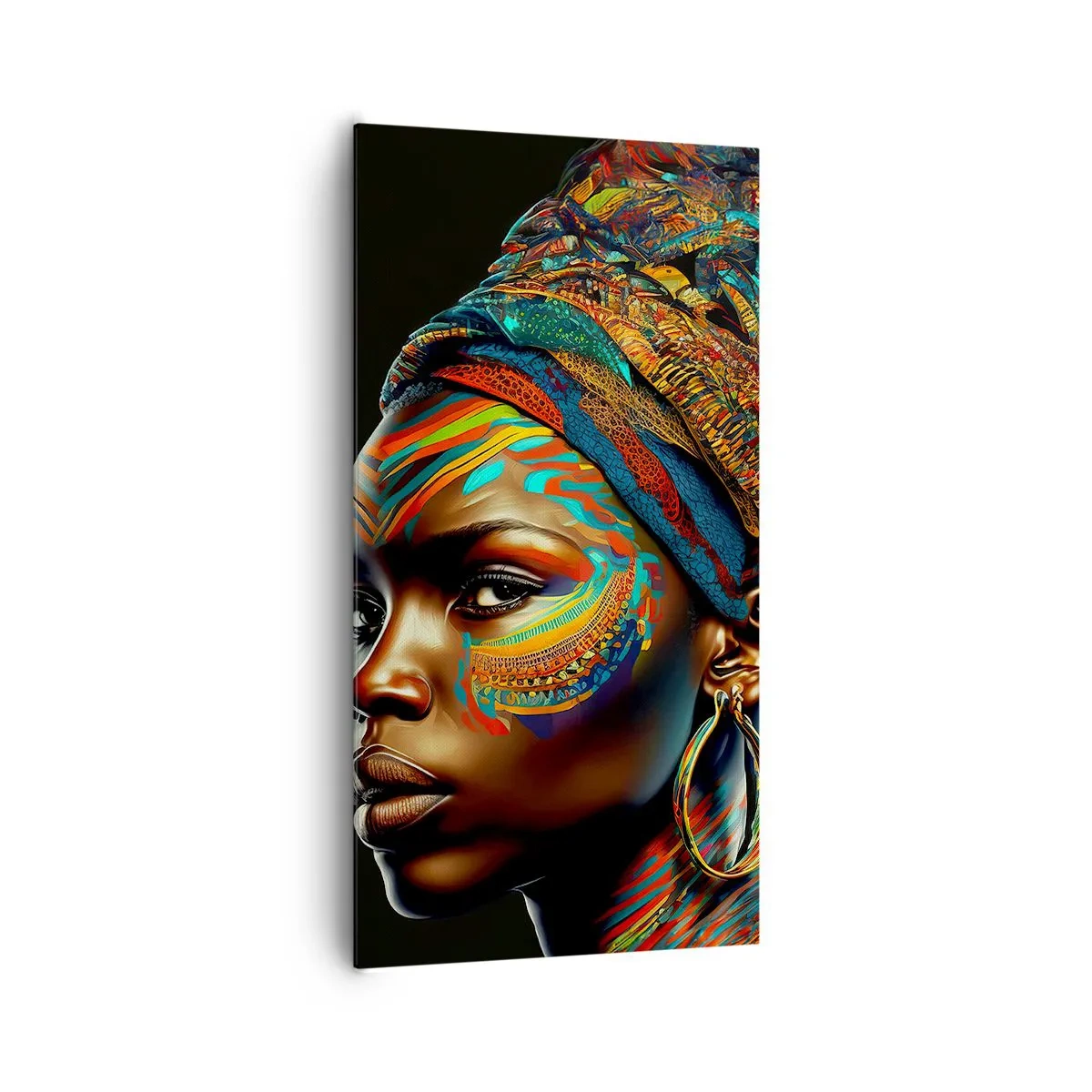 Impression sur toile - Image sur toile - reine africaine - 65x120 cm