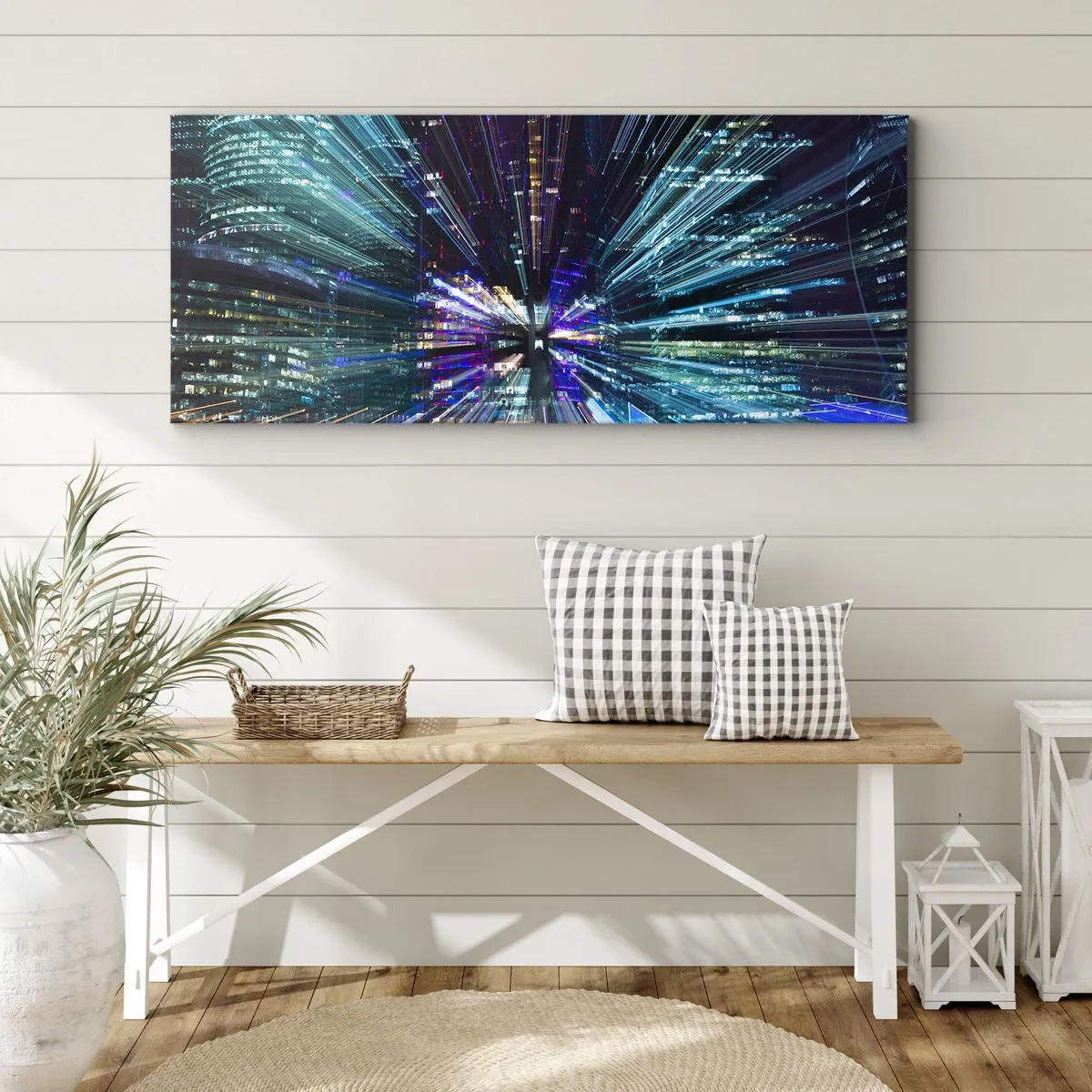Impression sur toile - Image sur toile - Transition vers l'hyperespace - 90x30 cm