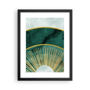 Affiche dans un cadre noir - Poster - Un autre système solaire - 30x40 cm