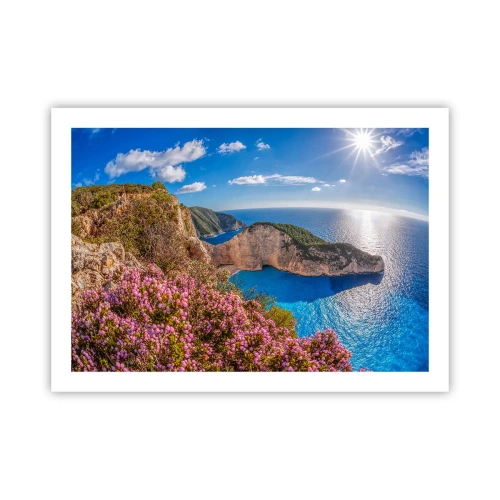 Affiche - Poster - Mes super vacances grecques - 70x50 cm